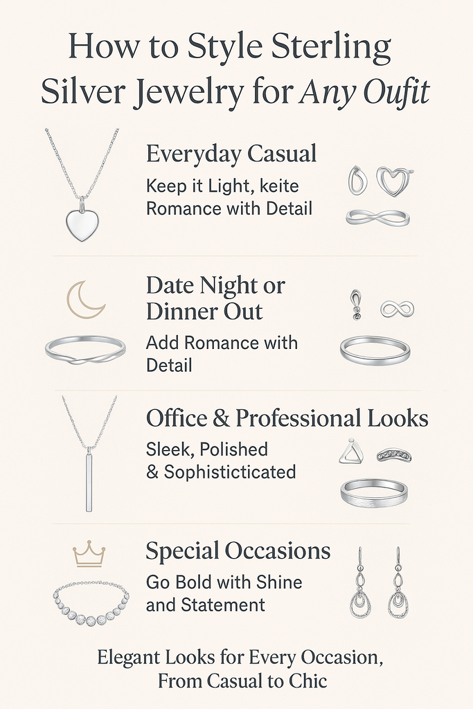 How to Style Sterling Silver Jewelry for Any Outfit