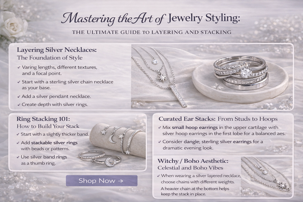 Jewelry Styling Guide: How to Layer Necklaces & Stack Rings | Jewelry Towns