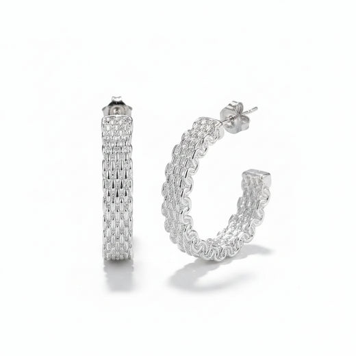925 sterling silver charm stud earrings