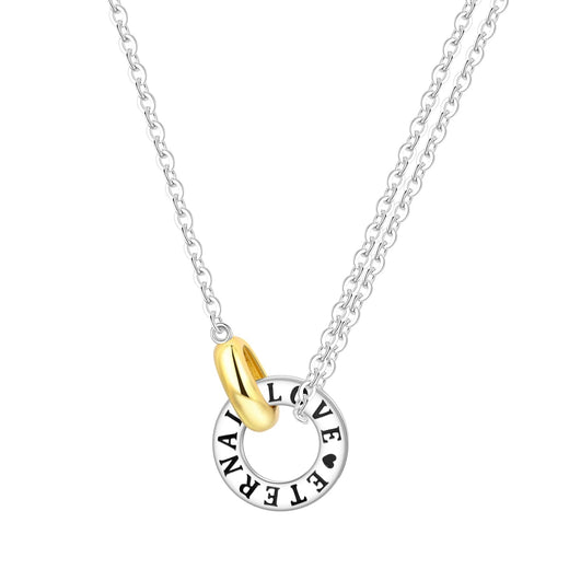 2026 Original 925 Sterling Silver Planet Necklace Love Heart Zircon Inlaid Romantic Fashion Fine Jewelry Party Gifts for Women Jewelry Town