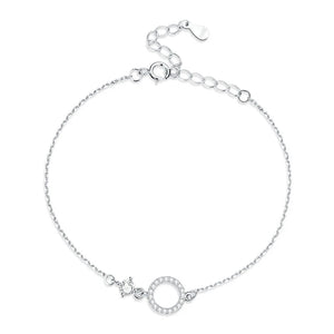 ✨ Simple 925 Sterling Silver Bracelet with Zircon – Minimalist Elegance for Women | Wedding & Anniversary Gift