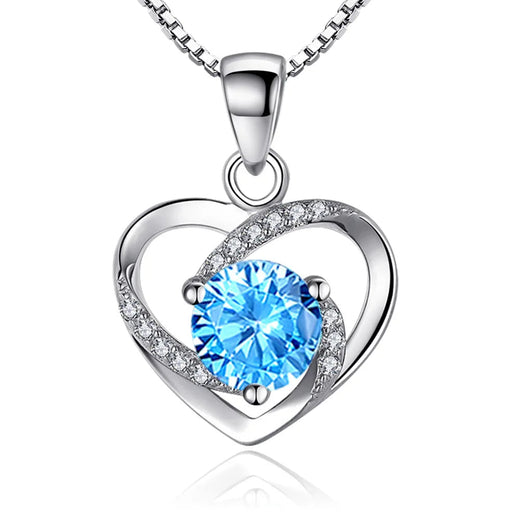 925 Sterling Silver 18k Gold Plated Necklace Single Sparkling Zircon Clavicle Chain for Women Wedding Jewelry collares Jewelry Town