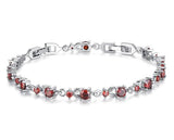 🌹 Rose Gold Chain Link Bracelet – Bold Elegance with a Feminine Sparkle