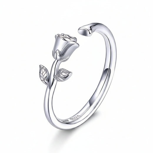 925 Sterling Silver 3D Rose ring – Jewelry Towns