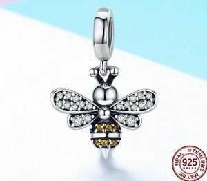 Bee Crystal Charm