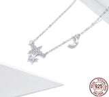Stars and Moon Necklace | Moon Necklaces | Chain Necklace | Necklace