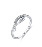 Vintage Leaf Elegance Rings | 925 Sterling Silver Ring | Women Jewelry