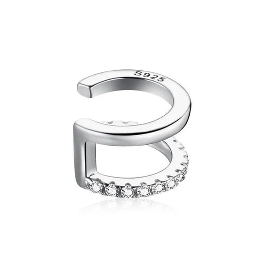 Wavy Clip Hoop Earrings.