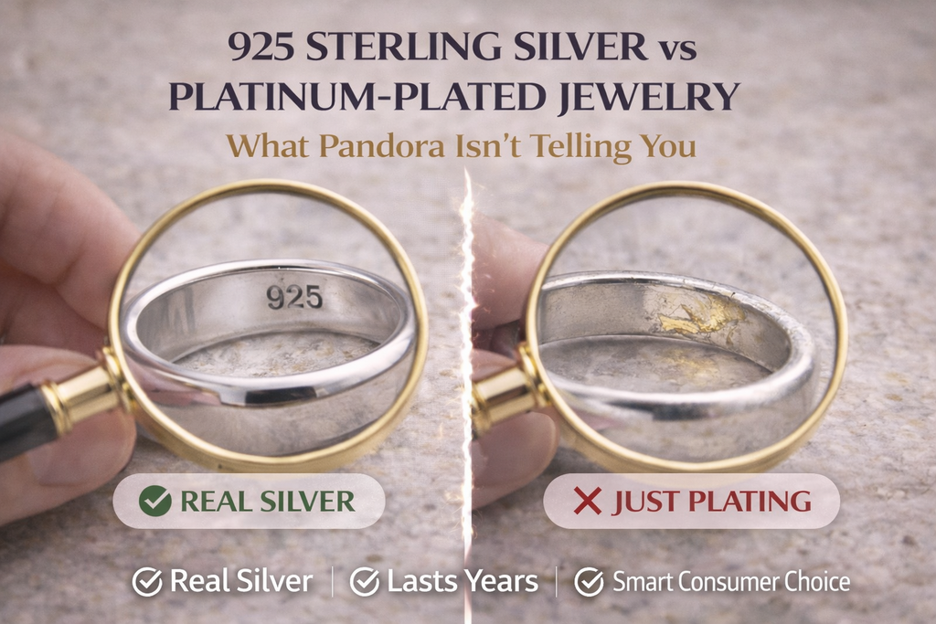 925 Sterling Silver vs Platinum-Plated Jewelry: What Pandora Isn't Telling You (2026)