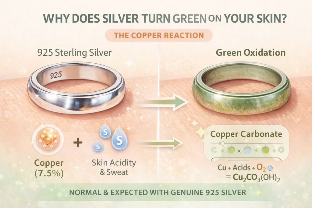 Why Does Silver Turn Green on Your Skin? The Copper Reaction