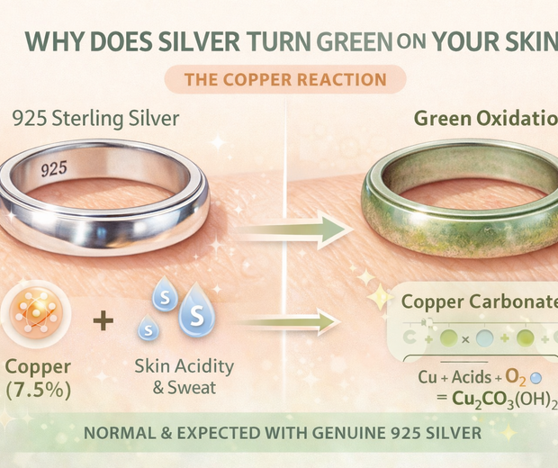Why Does Silver Turn Green on Your Skin? The Copper Reaction