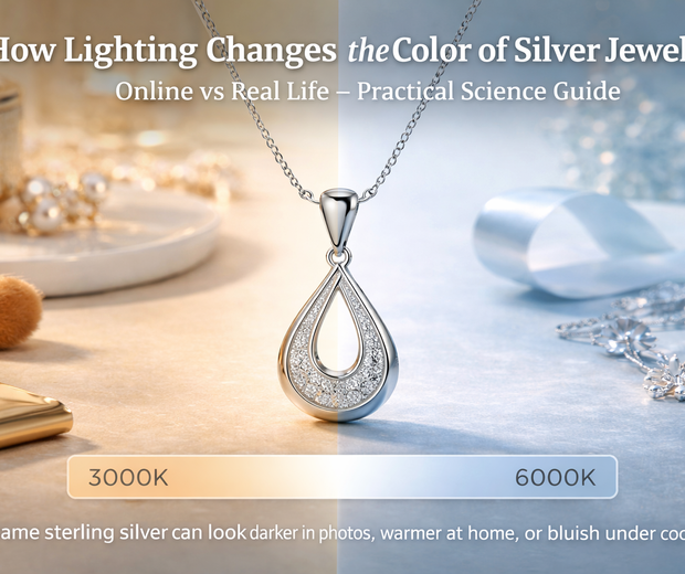 How Lighting Changes the Color of Silver Jewelry (Online vs Real Life) – Pillar Optical Science Guide (2026)