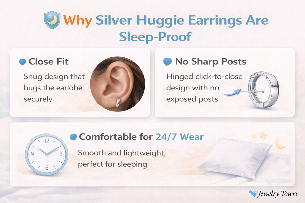 The Sleep-Proof Essential: Why Silver Huggie Earrings are a Must-Have