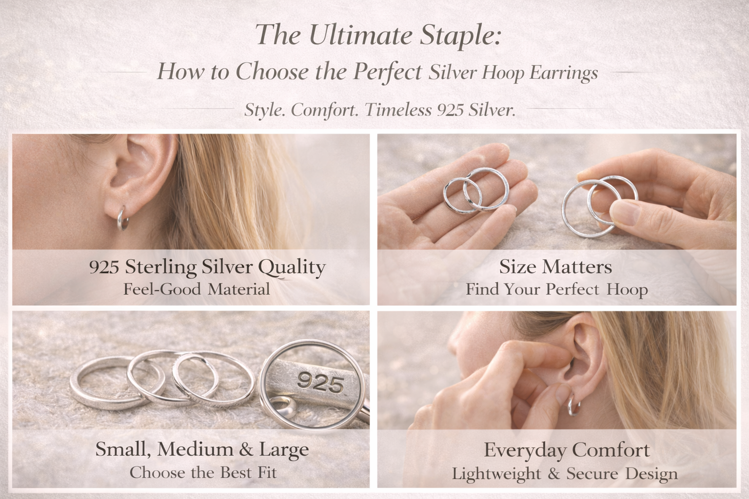 The Ultimate Staple: How to Choose the Perfect Silver Hoop Earring
