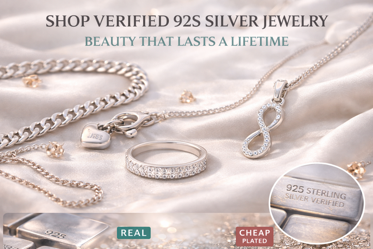 verified 925 silver jewelry showing authentic sterling silver stamp and lasting shine