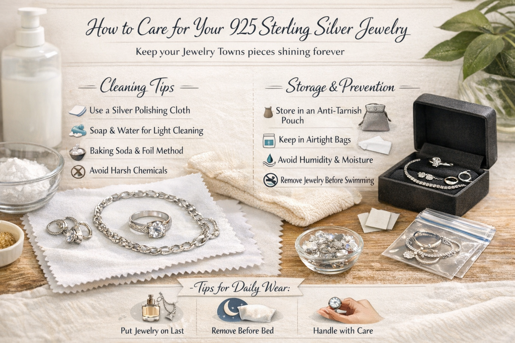 Silver Jewelry Care Guide: How to Clean & Maintain 925 Silver | Jewelry Towns