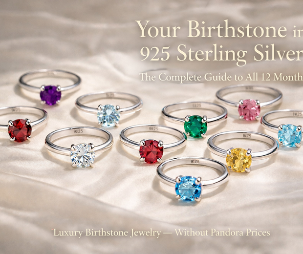 Birthstone jewelry in 925 sterling silver — complete guide all 12 months