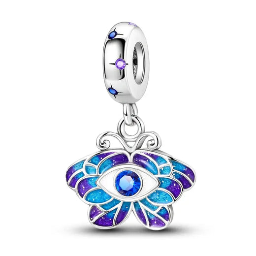 925 Sterling Silver Colorful Butterfly Dragonfly Feathers Charms Luminous Stars Pendants Fit Original Bracelets Fine DIY Jewelry  Jewelry Town