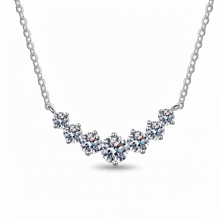 925 Sterling Silver Necklace Pendant 5A Zircon Fashion for Women Wedding Jewelry Engagement Charm Party Gift Fine fine chain  Jewelry Town
