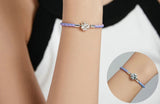 925 Sterling Silver Four Leaf Clover Lucky Bracelet 