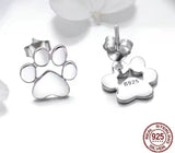 Cat & Dog Paw Stud Earrings Jewelry Town Store