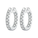 ✨ Dazzling Gold Moissanite Hoop Earrings.