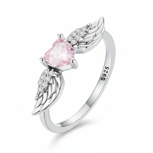 925-Sterling-Silver-Wedding-Ring-for-Women-Pink-Zircon-Wing-Design