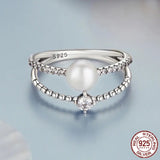 Double-Layer Pearl Ring.