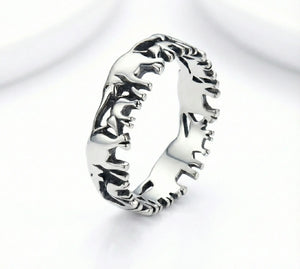 Elephant Family Sterling Silver Ring Jewelry Town Store