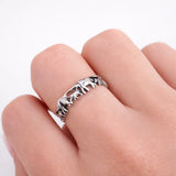 Elephant Family Sterling Silver Ring Jewelry Town Store