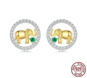 Elephant Stud Earrings.