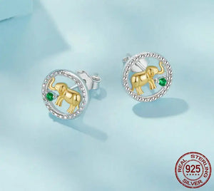 Elephant Stud Earrings.