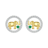 Elephant Stud Earrings.