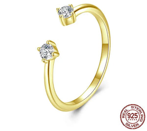 Exquisite Moissanite Open Ring.