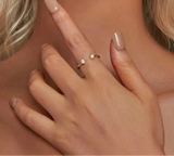 Exquisite Moissanite Open Ring.