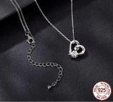 Heart-Shaped Moissanite Necklace.