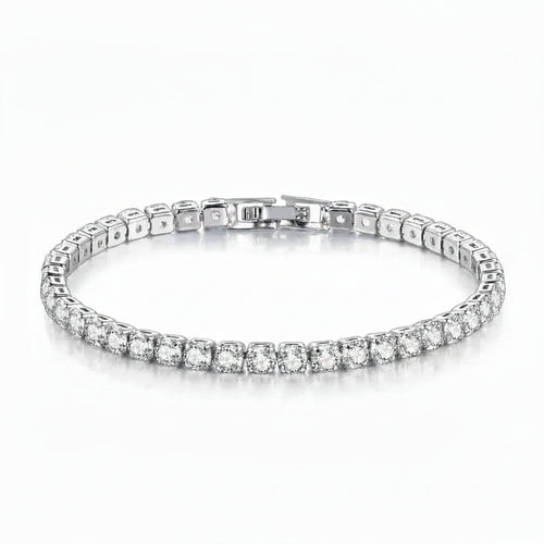 Zirconia Tennis Chain Bracelet in 925 Sterling Silver