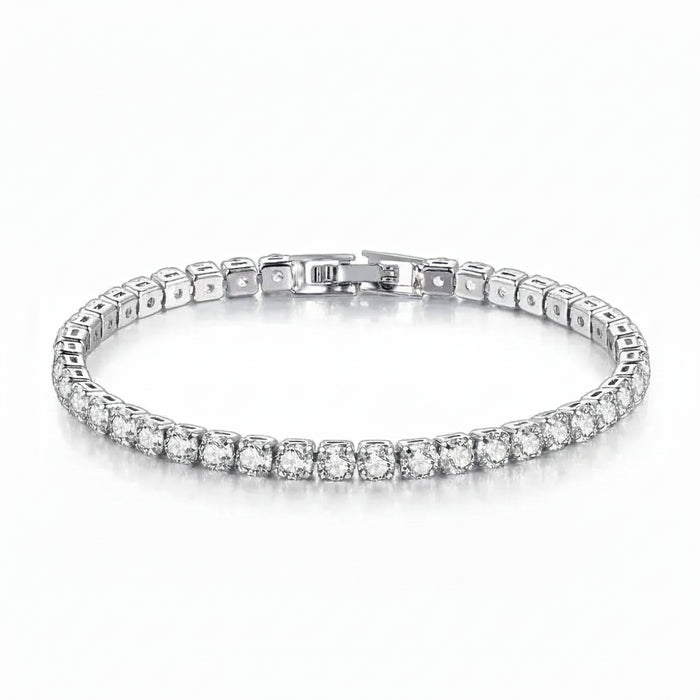 Zirconia Tennis Chain Bracelet in 925 Sterling Silver