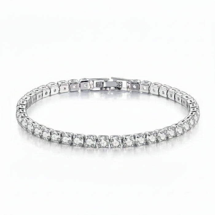 Zirconia Tennis Chain Bracelet in 925 Sterling Silver