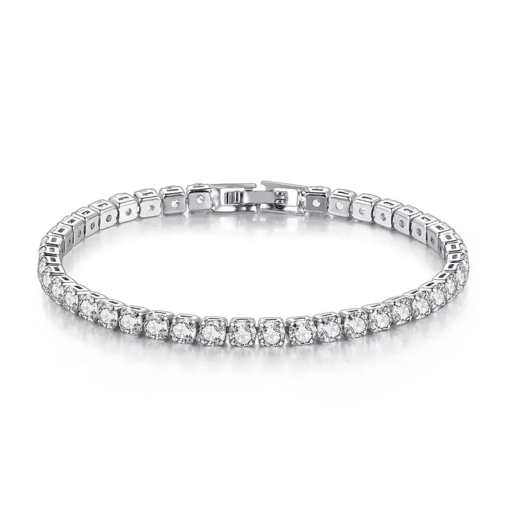 Zirconia Tennis Chain Bracelet in 925 Sterling Silver