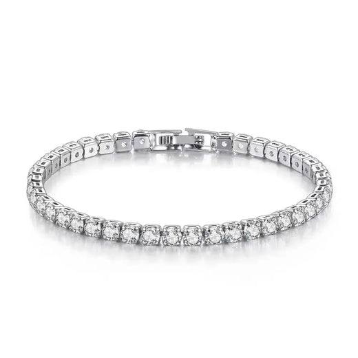 Zirconia Tennis Chain Bracelet in 925 Sterling Silver