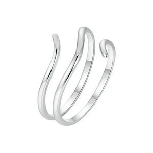 Multi-Layered Sterling Silver Ring.