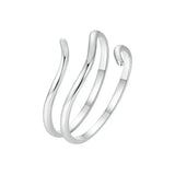 Multi-Layered Sterling Silver Ring.