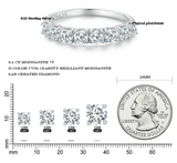 Patterned Moissanite Ring.