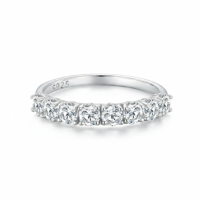 Patterned Moissanite Engagement Ring in 925 Sterling Silver – Jewelry Towns