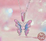 Pink Lady Butterfly Charm Bead.
