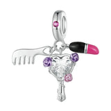 Pink Lady Butterfly Charm Bead.