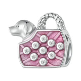 Pink Lady Butterfly Charm Bead.