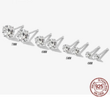 ✨ Platinum Plated CZ Stud Earrings.