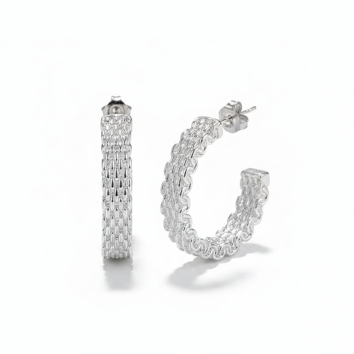 925 sterling silver charm stud earrings